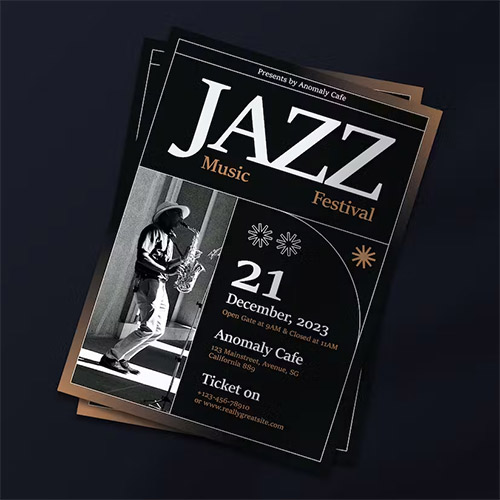 Jazz Music Festival Flyer LGJKJZK