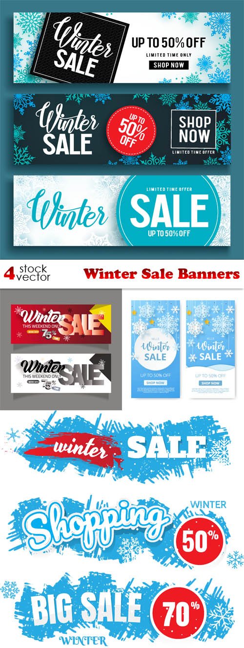 Vectors - Winter Sale Banners