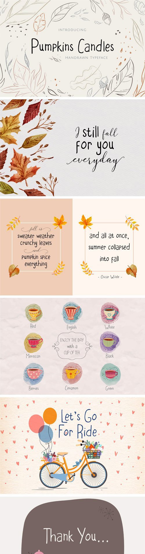 Pumpkins Candles Font 36441