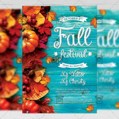 Fall Festival Flyer - Seasonal A5 Template