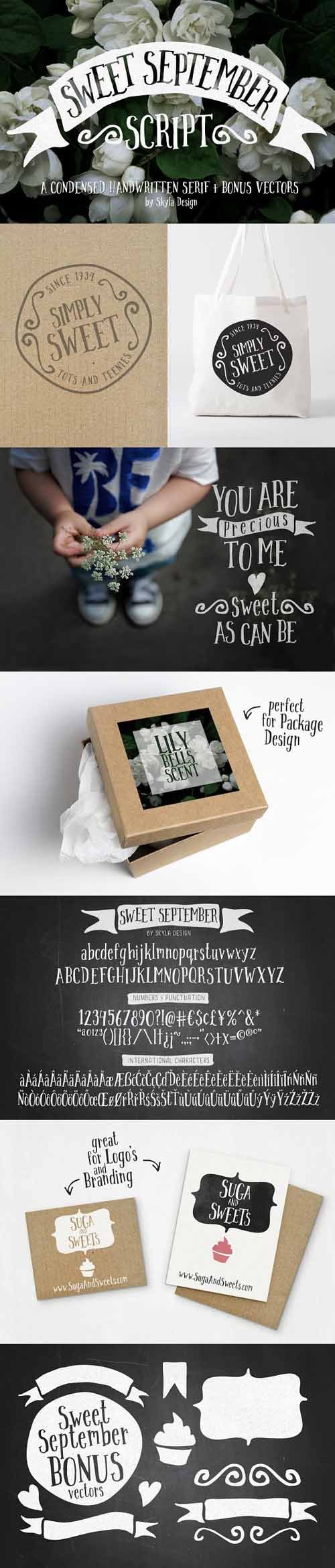 Handwritten Font - Sweet September