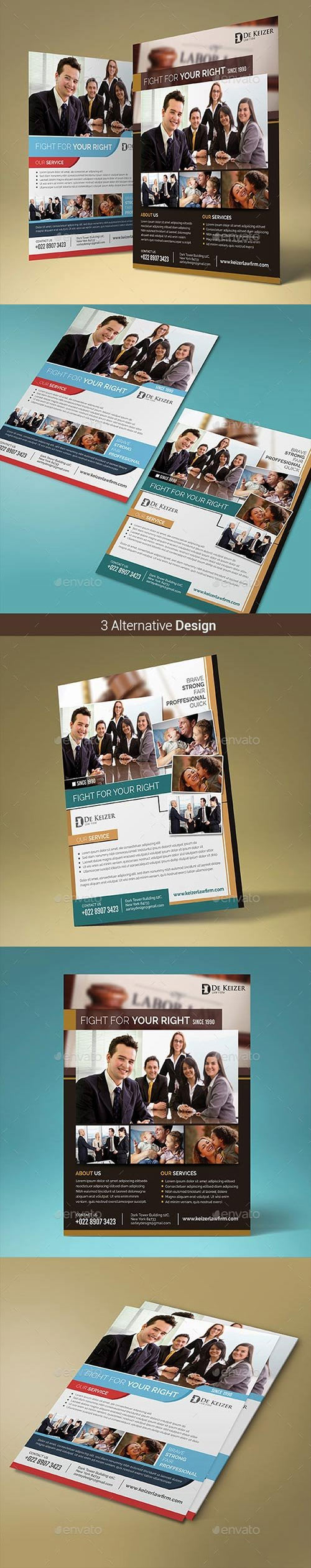 Law Firm Flyer 10608631