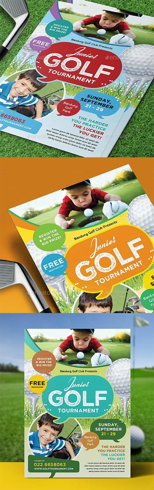 Kids Charity Golf Flyer 17684389