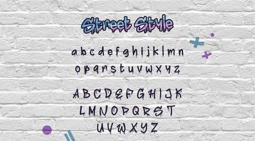 Street Style Font 38820
