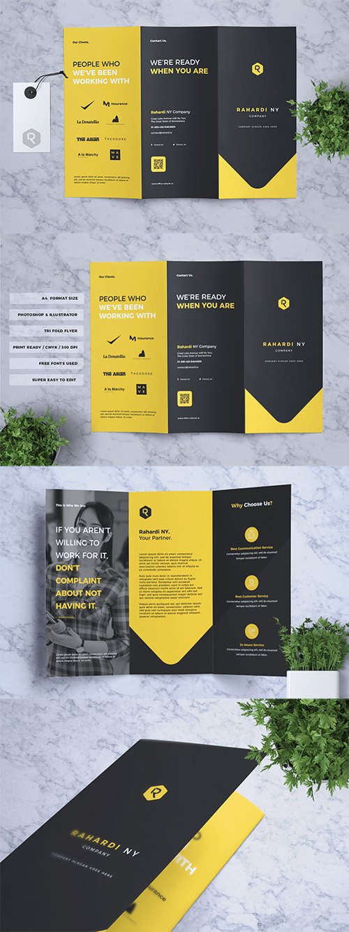 Corporate Business Trifold Flyer Vol. 03