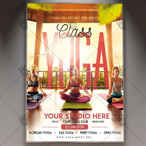 Yoga Flyer - PSD Template