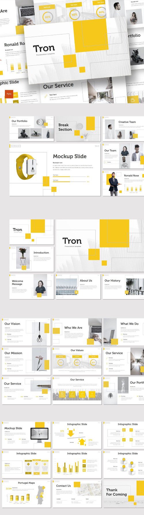 Tron - Powerpoint, Keynote and Google Slides