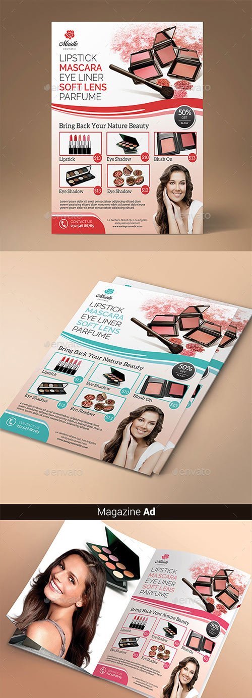 Cosmetic Flyer / Magazine Ad 10944344