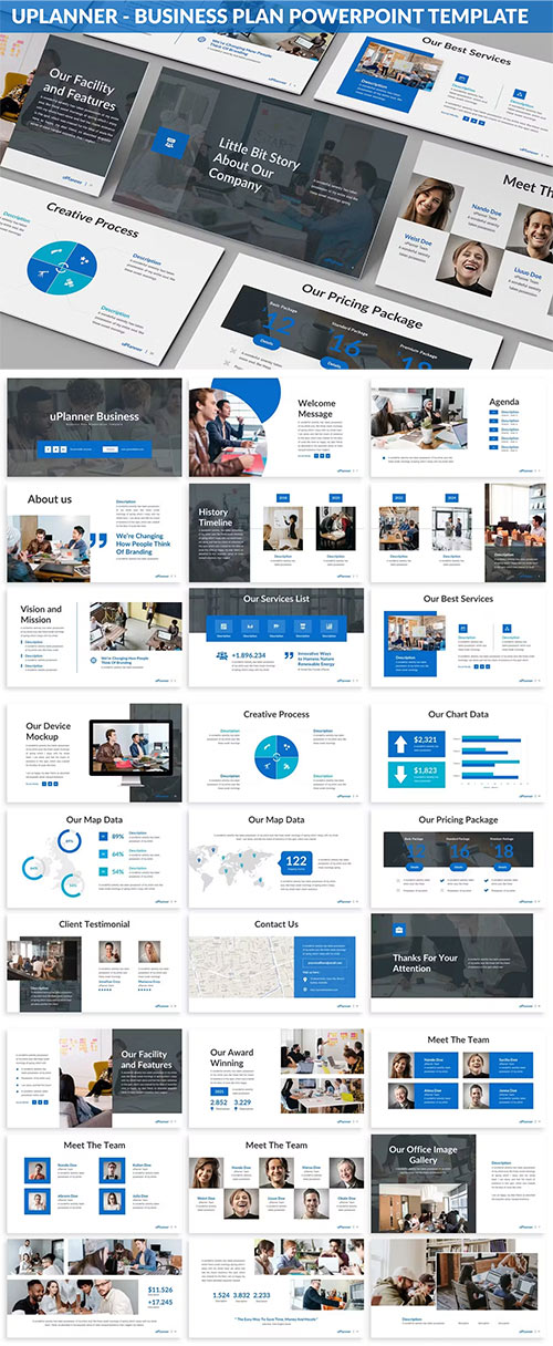 Uplanner - Business Plan Powerpoint Template