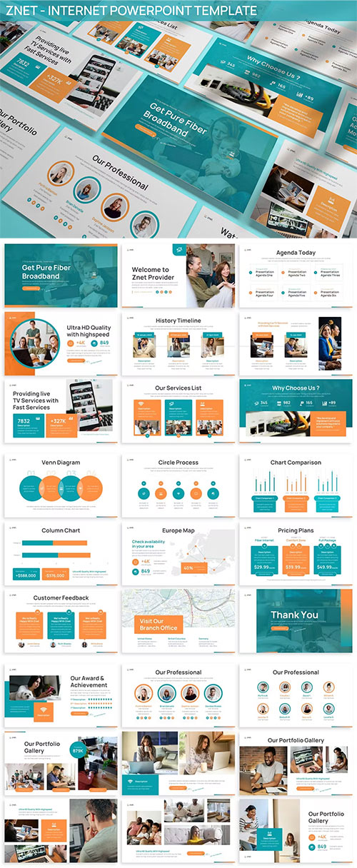 Znet - Internet Provider Powerpoint Template