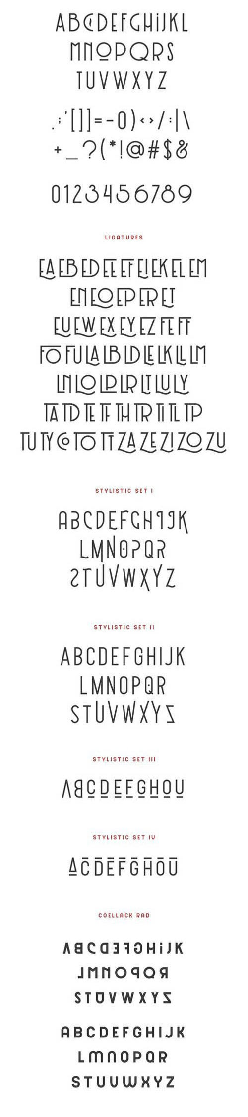Coellack Typeface 975003