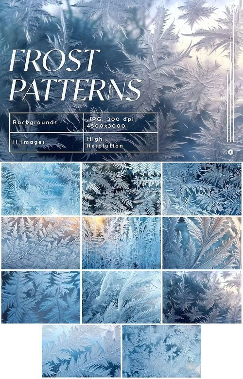 Frost Pattern Backgrounds UTG379E