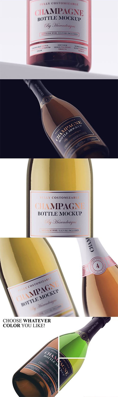 Champagne Bottle Mockup 3715822