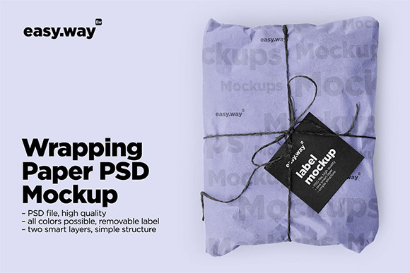 Wrapping Paper Psd Mockup 5635152