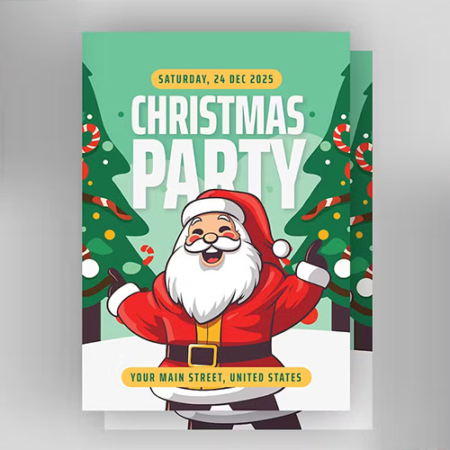 Christmas Party Poster DJGBARG