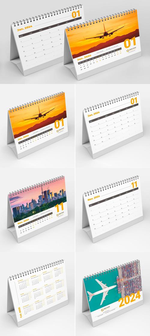 Desk Calendar 2024 Planner 3DWDGAQ