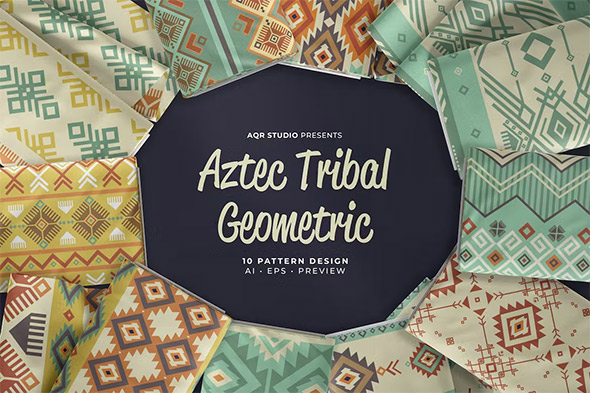 Aztec Tribal Geometric - Seamless Pattern Beautiful Design