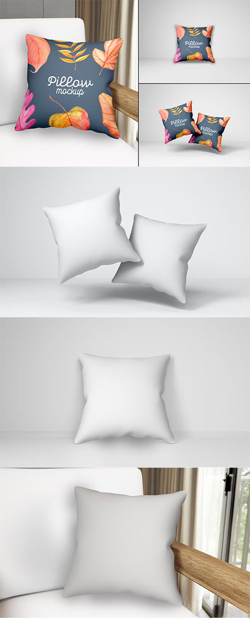 Pillow Cushion Mockup Set ECBBEDS