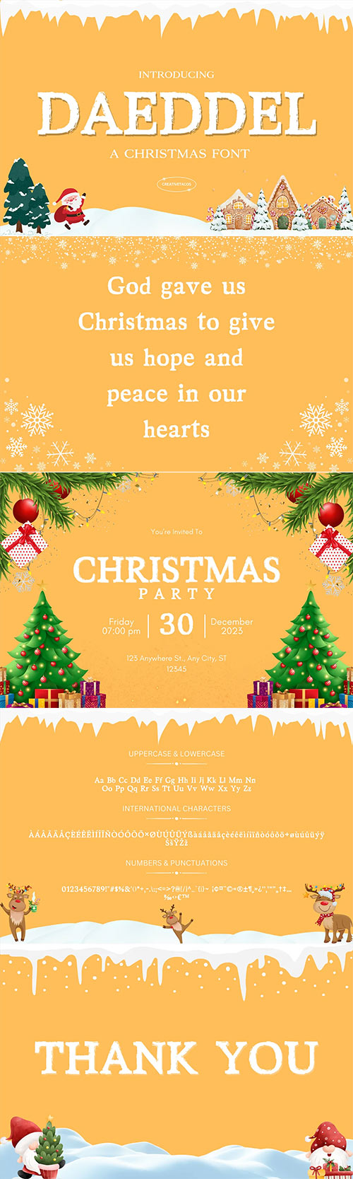 Daeddel Christmas Font 91571851