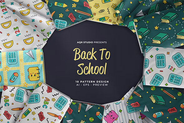 Back To School - Seamless Pattern Beautiful Design