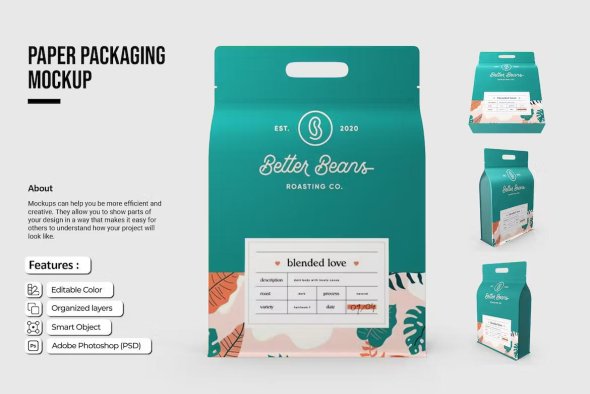 Paper Packaging Mockup PD4RM32