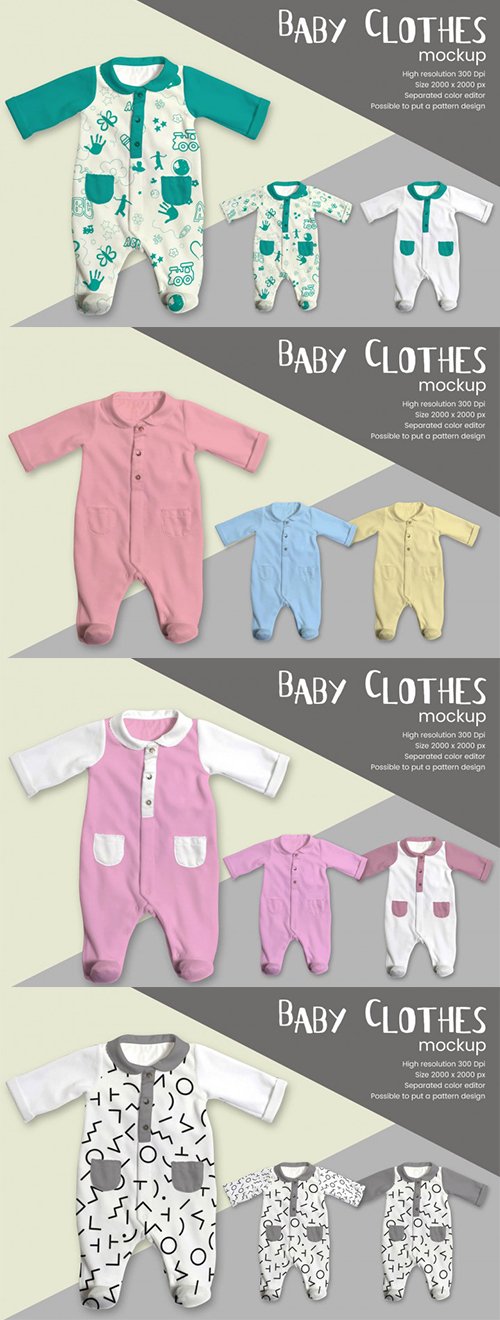 Baby Clothes Mockup