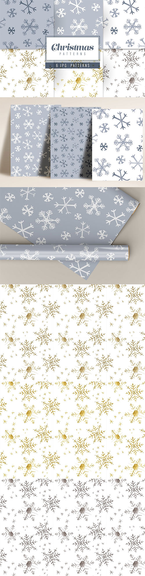 Christmas Snowflakes Patterns 10947356