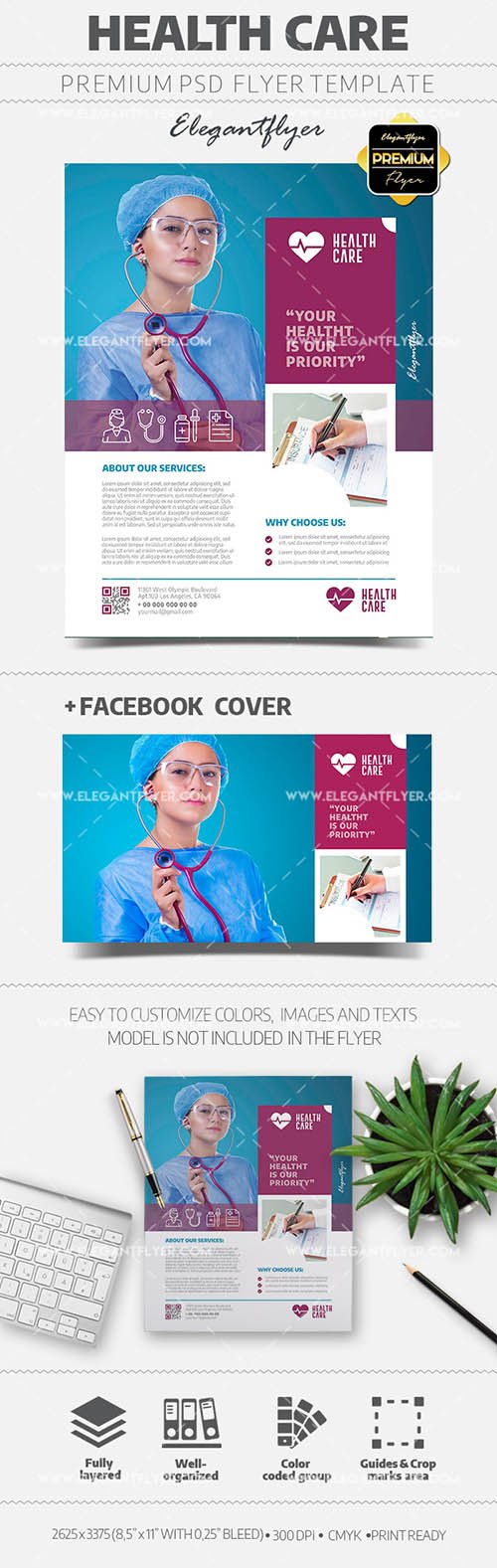 Health Care - Flyer PSD Template