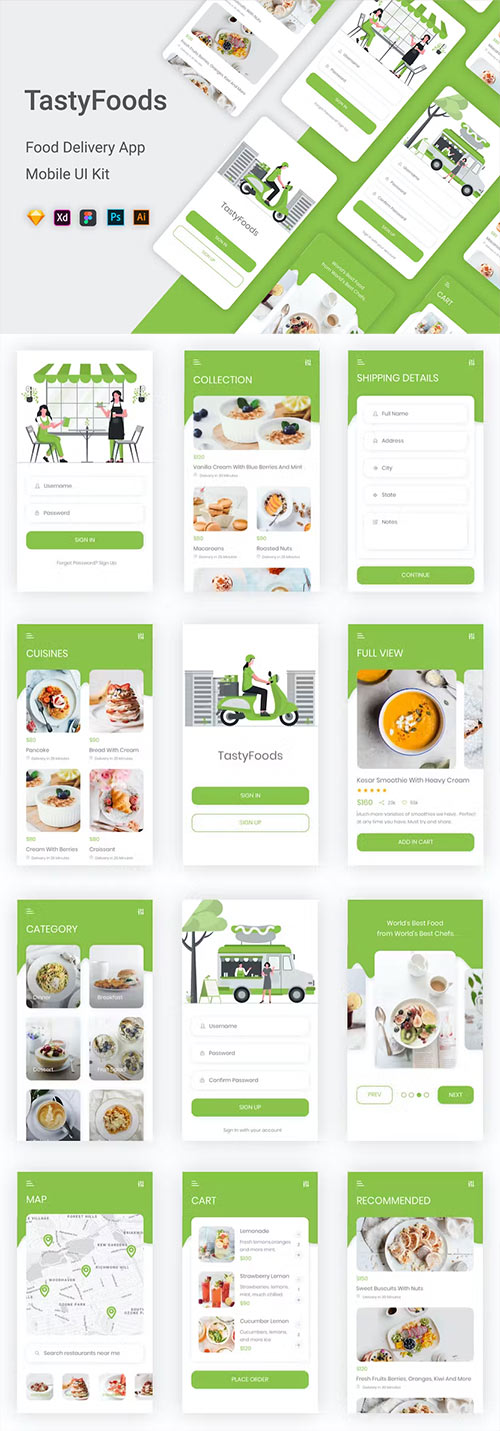 TastyFoods - Online Food Delivery Mobile App