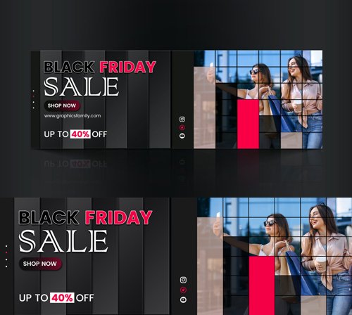 Black Friday Sale - Web Banner PSD Template