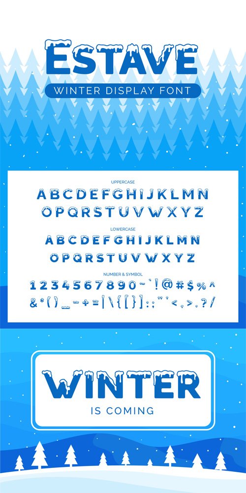 Estave - Winter Display Font
