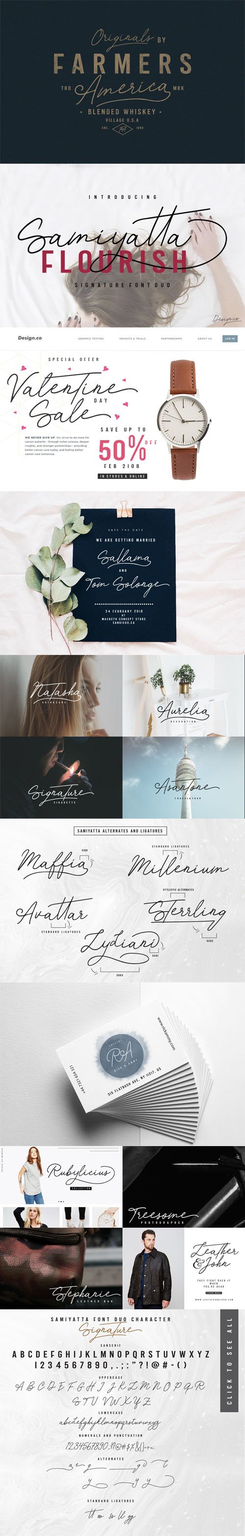 Samiyatta - Signature Font Duo
