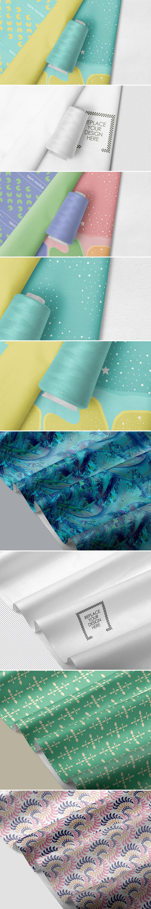 Photorealistic Fabric PSD Mockups