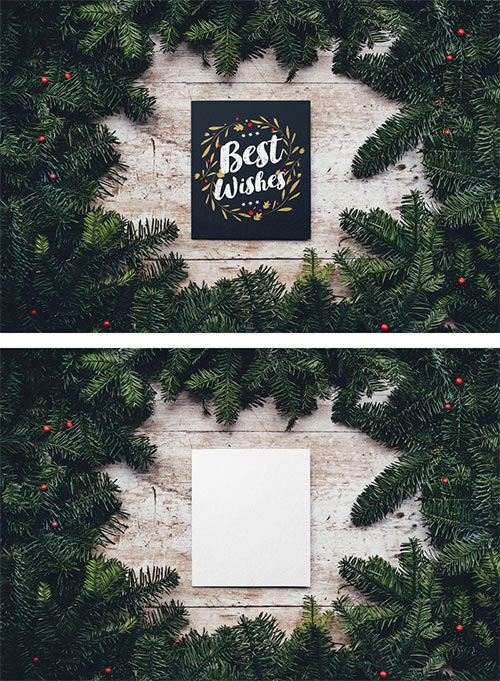 Christmas Card Mockup