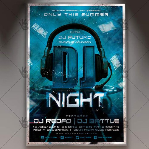 Club Party Flyer - PSD Template