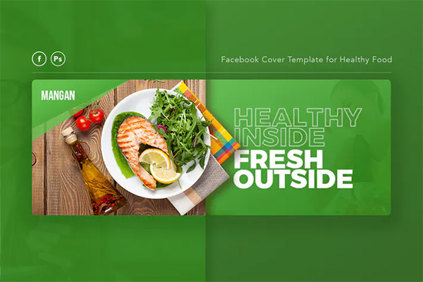 Mangan - Healthy Food Facebook Cover