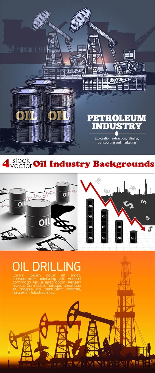 Vectors - Oil Industry Backgrounds