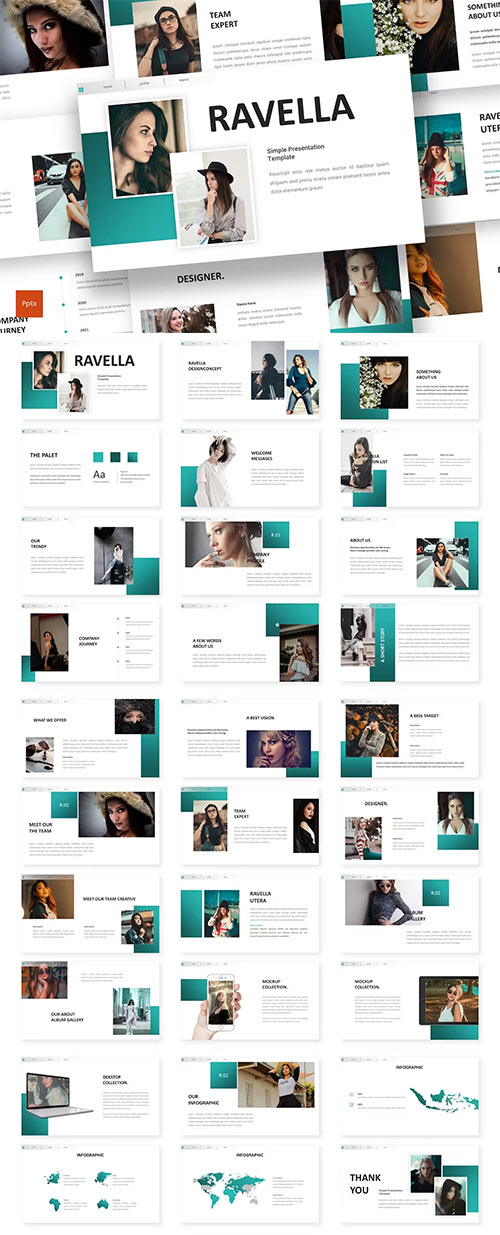 Ravella - Simple Powerpoint Template