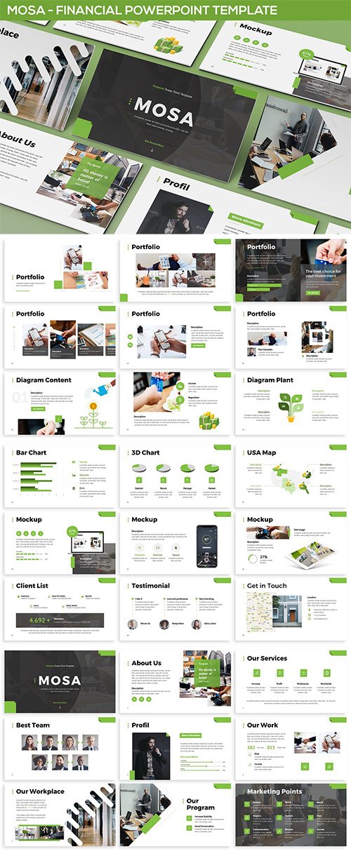 Mosa - Financial Powerpoint Template