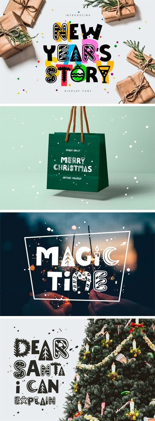 New Year's Story Font 3121762