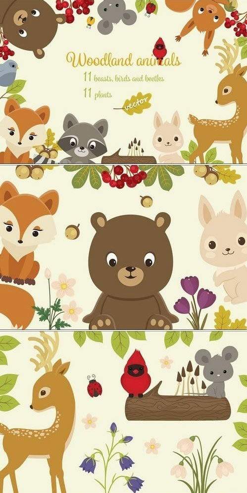 Woodland Animals Set 1168961