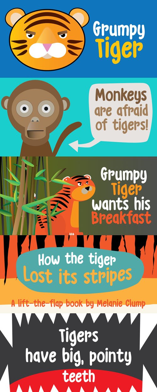 Grumpy Tiger Font Family