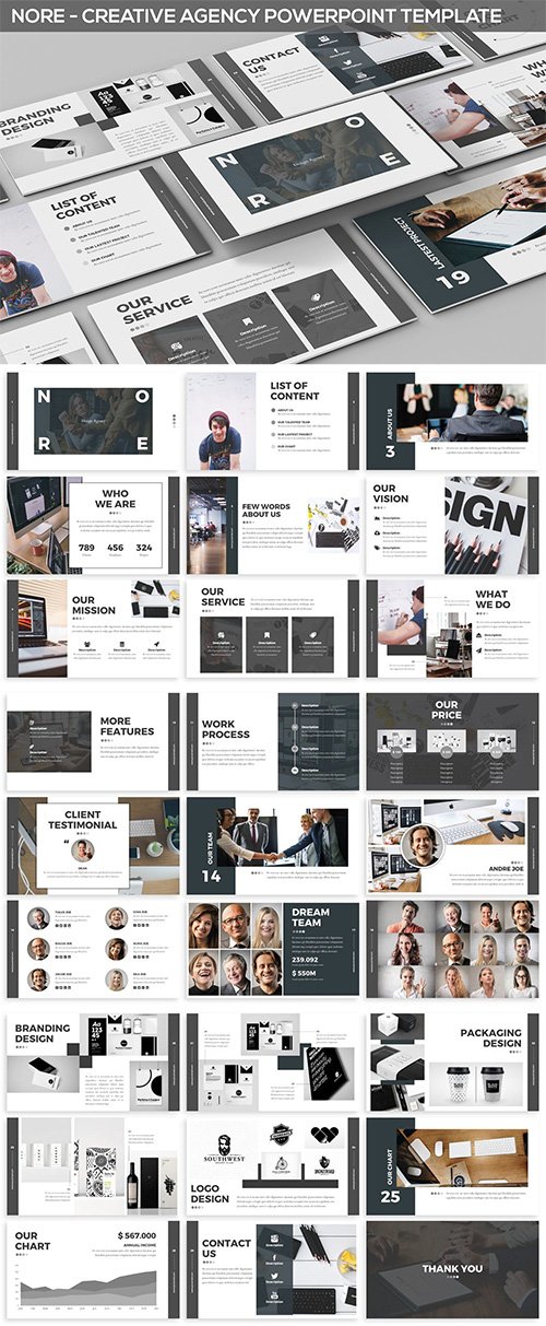 Nore - Design Agency Powerpoint Template