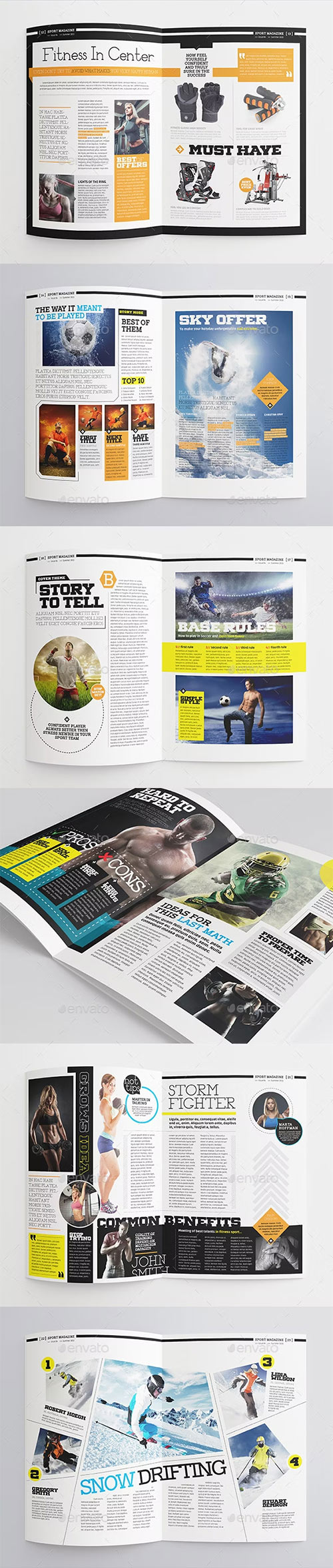 Sport Magazine Template 11761550