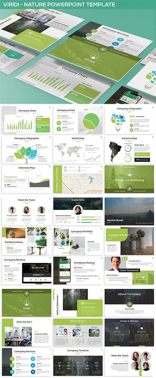 Viridi - Nature Powerpoint Template