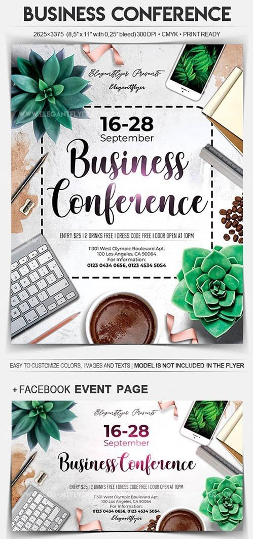 Business Conference Flyer PSD Template