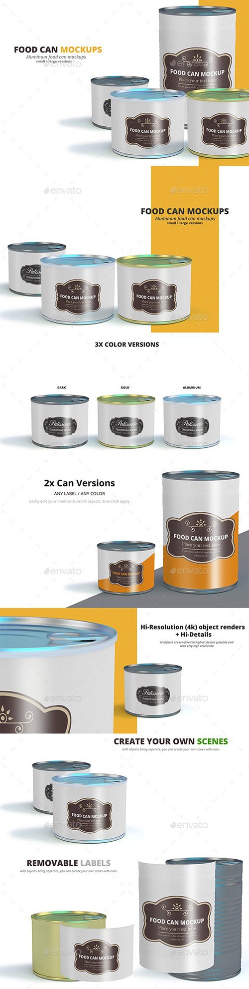 Food Can Mockups 22544977