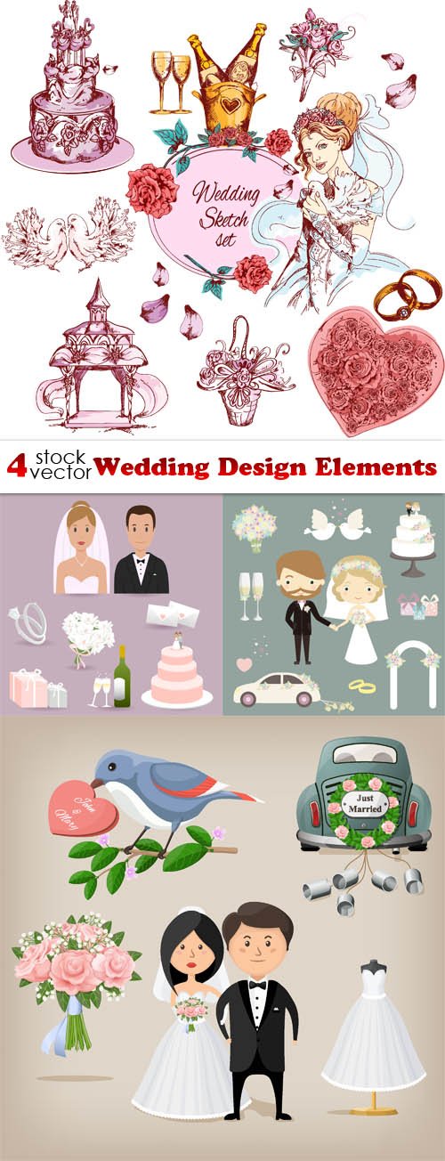 Vectors - Wedding Design Elements