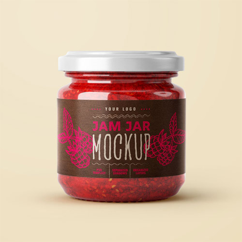 Small Jam Jar Mockup 389943045