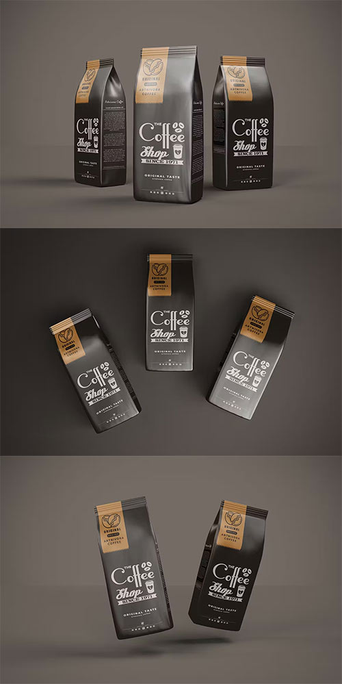 Bundle Coffee Pack Mockup VWG6DLQ